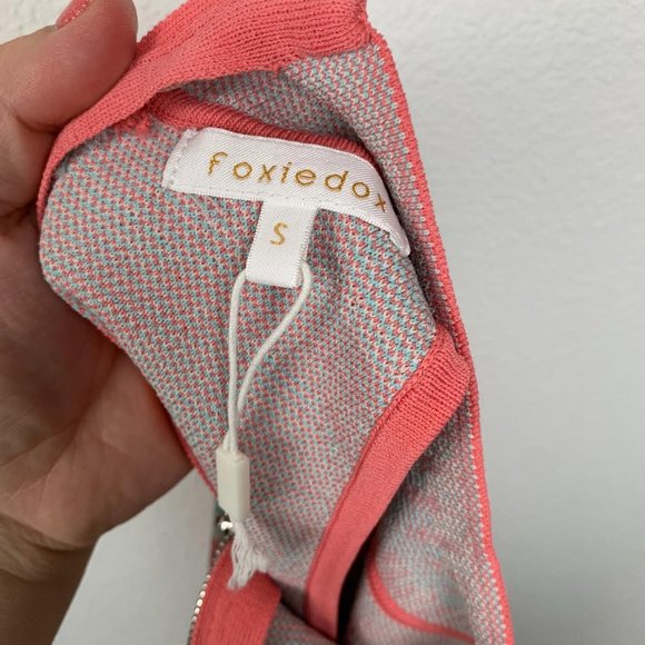 Foxiedox S Mock Neck Crop Top Blouse - Picture 3 of 4